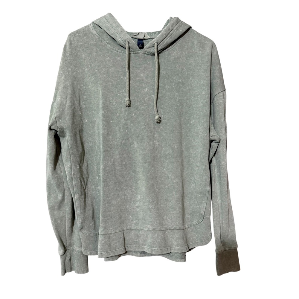Universal Thread Womens XL Sage Green Acid Wash Hooded Pullover Sweatshirt